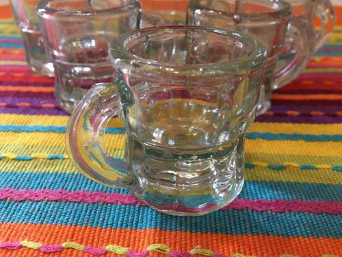 Jarritas Vasos Con Asa De Vidrio (precio Publicación X6)