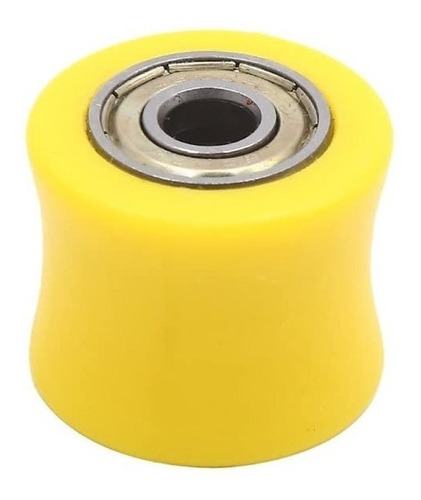 Rodillo De Tensor Cadena Liso Moto 8mm Amarillo