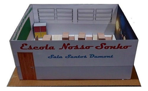 Diorama Maquete Sala De Aula Recortar E Montar