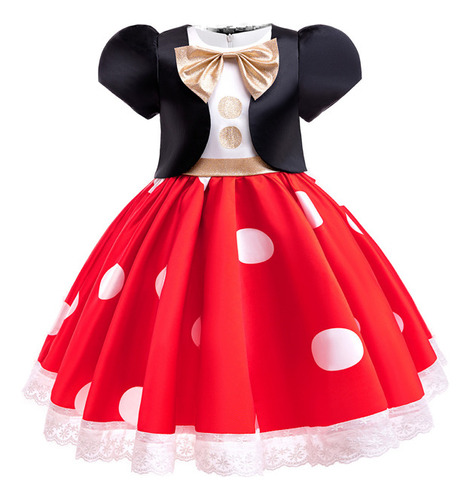 Vestido De Desfile De Minnie Mouse Para Niña, Cosplay, Manga