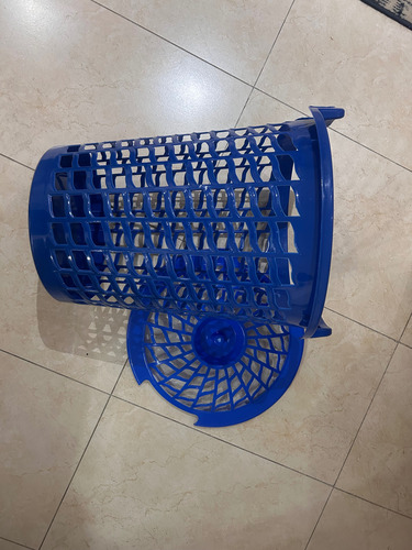 Cesto De Plástico Para Ropa Sucia Azul Cesto Azul