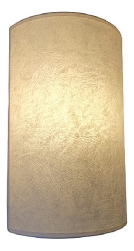 Arandela Interna Em Pergaminho Branco 30cm 1xe27 Lumart 110v/220v