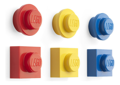Lego Set Imanes Magneticos Bloques X6 Unidades Colores