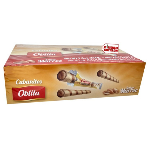 Oblita Cubanitos Sabor Marroc Caja 48und - Ciudad Cotillon