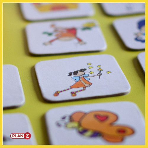 Imagen 3 de 8 de Juego Memoria Hadas Caja Carton Didactico Infantil Niño