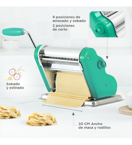 Imagen 5 de 10 de Pastalinda Máquina Clásica 200 Verde