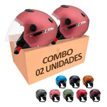 Comprar Kit 2 Capacetes New Atomic Elite Casal Oferta Combo Duo