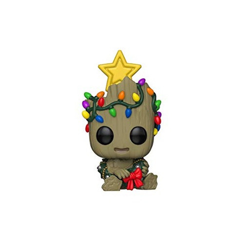 ¡funko Pop! Marvel: Holiday - Groot Con Corona, Multicolor