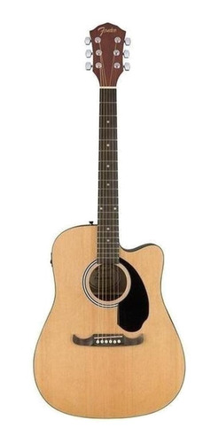 Imagen 1 de 3 de Guitarra Electroacústica Fender Alternative FA-125CE para diestros natural nogal gloss