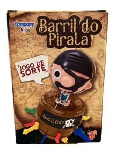 Jogo Barril Pula Pirata - Divirta-se e tome cuidado com o pirata saltador!