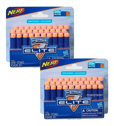 Nerf Dardos X 60 Unid Elite Hasbro Original N Strike Scarlet