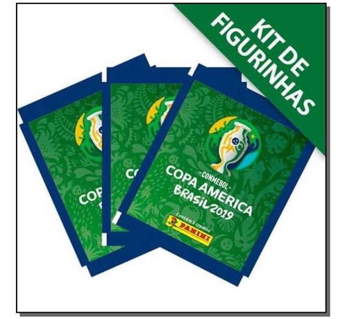 Kit De Figurinhas Conmebol Copa América 2019 - 12 Envelopes, De Editora Panini. Editora Panini Em Português