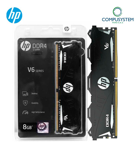 Hp V6 Memoria Ram 2x8gb Ddr4 16gb 3200 Mhz (Usado)