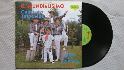 Vinyl Lp Acetato  El Cuarteto Imperial Mundialisimo Cumbia