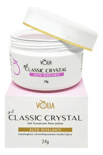 Gel Construtor Vòlia Classic Crystal 24g Para Unhas De Gel