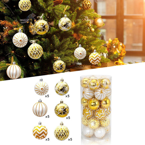 A Cb 30 Uds Adornos De Bolas De Navidad Adornos Navideños