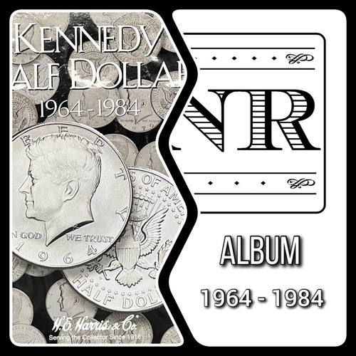 Álbum Monedas 1/2 Dolar Kennedy - 1964 - 1984 - P & D