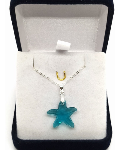 Collar Estrella De Mar Starfish Plata 925 Cristal Austríaco