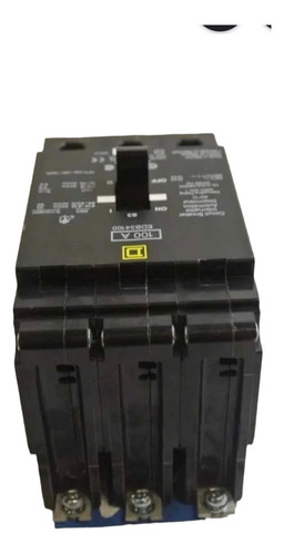 Interruptor Termomagnético Square D Edb34100 3x100a Nuevo