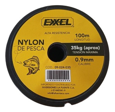 Nylon De Pesca 0.9mm X 100m 75 Lb Exxel