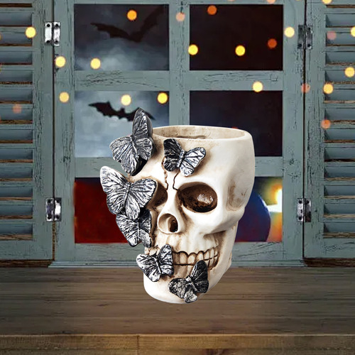 Lápiz Decorativo Con Forma De Calavera Para Fiestas Espeluzn