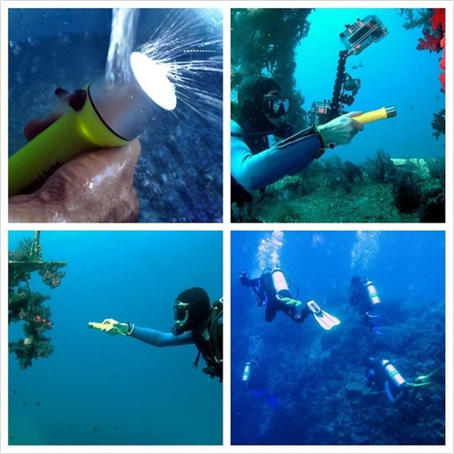 Linterna Impermeable Para Buceo Subacuática Led Camping