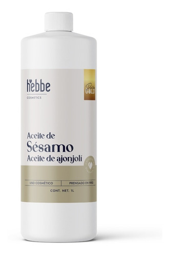 Aceite Graso De Sésamo Ajonjolí Orgánico Puro 10l