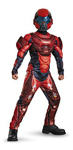 Disfraz Músculos Rojos Spartan Halo X-large - 14-16