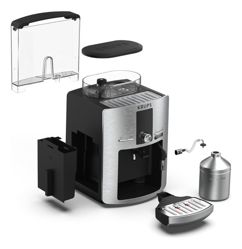 Krups Espresseria Cafetera Súper Automática Quattro Force Autolimpieza Color Acero Inoxidable Capacidad 1.7L EA82FBMX