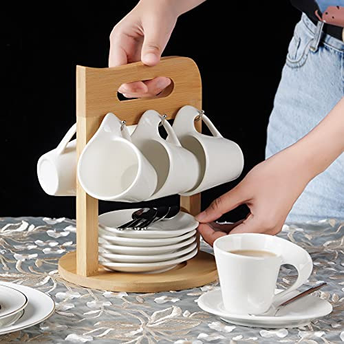 Juego De Tazas De Café Espresso De 6 Piezas, Juego De Tazas