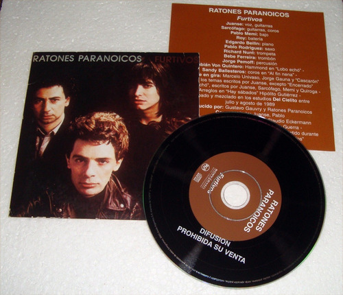 Ratones Paranoicos Furtivo Promo Cd / Kktus