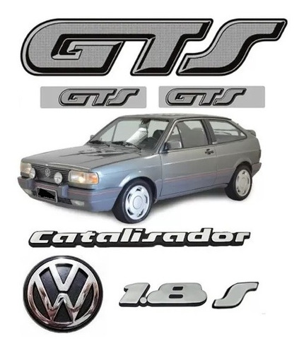 Kit Adesivos Emblemas Volkswagen Gol 1987