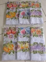 Comprar 7 Panos De Prato Pintado Com Leze + 6 Panos Com Crochê 
