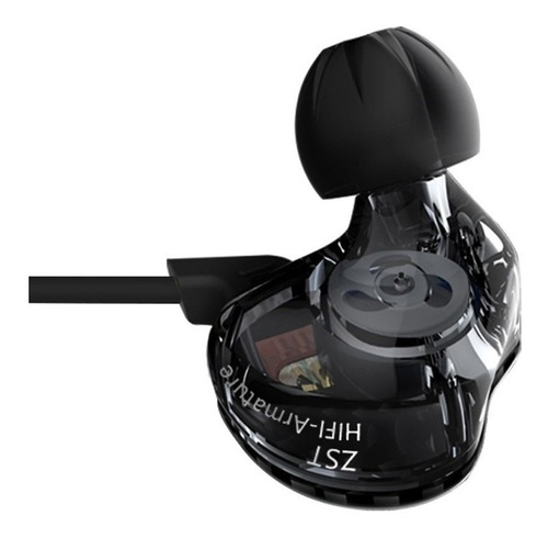 Auriculares in-ear KZ ZST with mic black