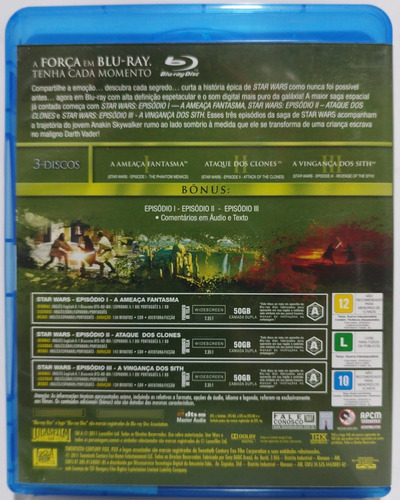 Blu-ray Star Wars - A Nova Trilogia Usado Em Excelente Estad