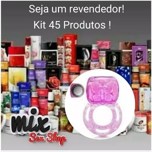 Kit Sex Shop 45 Itens Anel C Vibro Sexyshop Renda Extra Parcelamento 