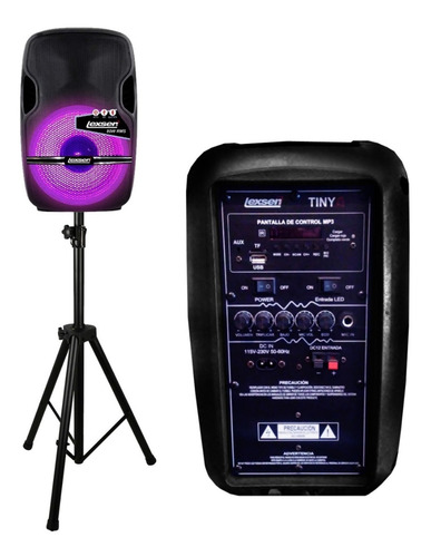 Imagen 2 de 6 de Caja Acustica Kit Lexsen Tiny 80w Mic + Soporte