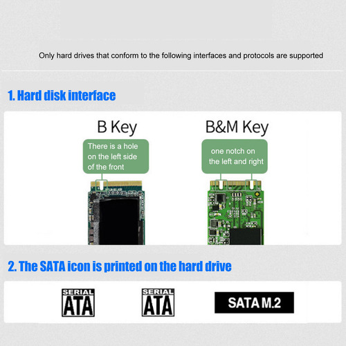 Adaptador M.2 A Usb Ngff M.2 Bkey Sata Disco Duro Ssd To