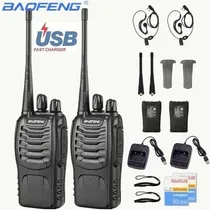 Comprar 2pcs Baofeng 888s Walkies Talkies Com Fones De Ouvido