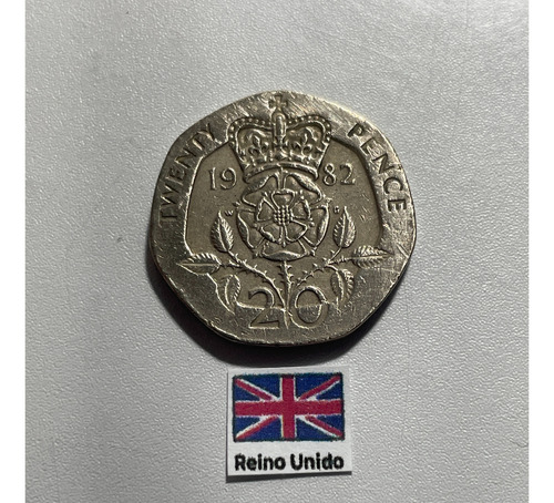 Moeda 20 Pence 1982, In 26 Inglaterra (Usado)