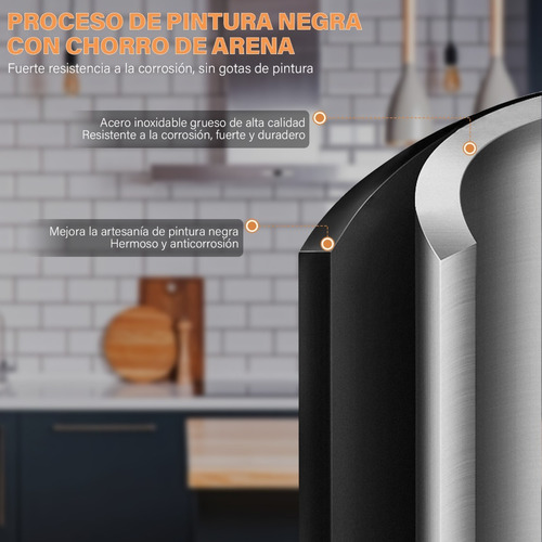 Imagen 4 de 8 de Organizaciones Para Cocina Baños Magnético Y Acero Inoxidabl