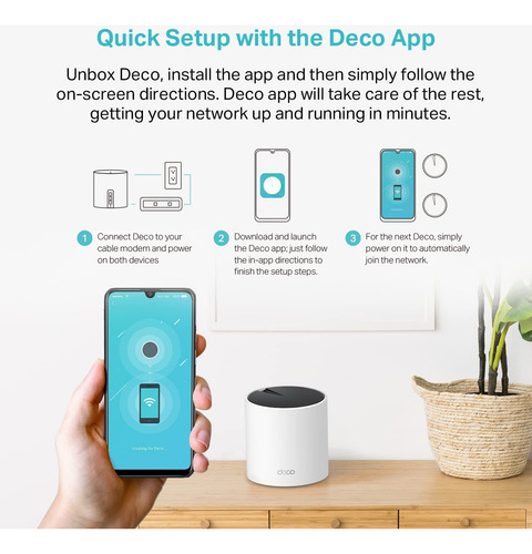 Tp-link Deco X55 Pack De 3 Sistema Wifi Mesh 1200 Mbps