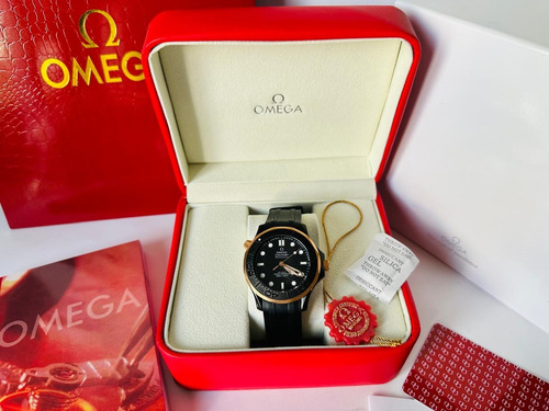 Reloj Pulsera Omega Seamaster Caucho Negro Negro Negro (Usado)
