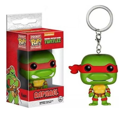 Llavero Pocket Pop: Tortugas Ninja Raphael