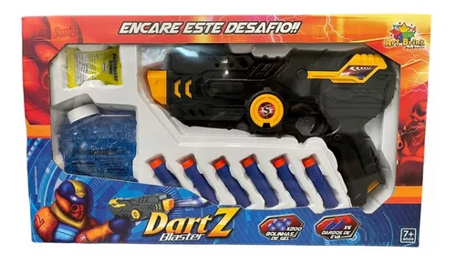 Pistola Super Shot Dual Fight Lança Dardos +bola De Gel Nerf