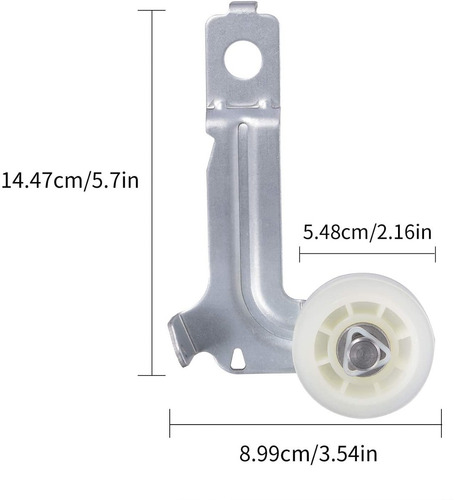 Imagen 4 de 5 de Polea Tensora Secadora Whirlpool W10547292