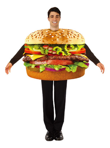 Traje De Hambúrguer Cosplay De Hambúrguer Para Carnaval