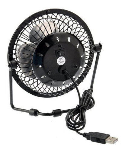 Ventilador Usb Portátil 20cm Metálico Ajustable / Silencioso