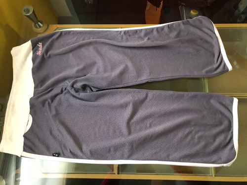 Bermuda Mujer Shade Gris Y Blanco Talle L Sport