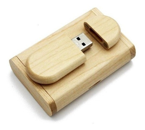 Memoria Usb 32 Gb De Madera En Estuche De Madera